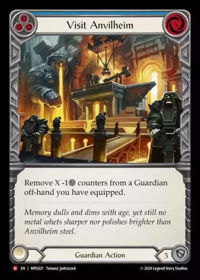 Visit Anvilheim BLUE MPG021 - Mastery Pack Guardian - Flesh and blood card