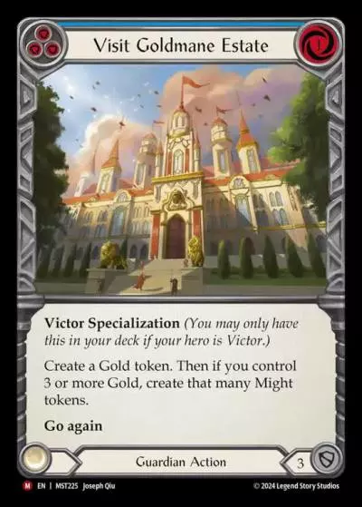 Visit Goldmane Estate BLUE MST225 - Part the Mistveil - Flesh and blood card