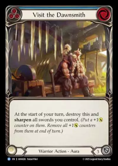 Visit the Dawnsmith AHA026 - Armory Deck - Hala, Bladesaint of the Vow - Flesh and blood card