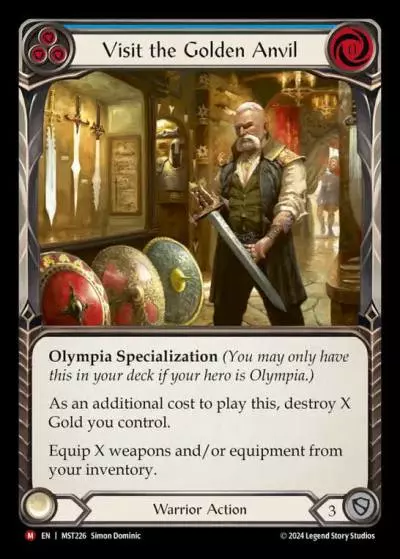 Visit the Golden Anvil BLUE MST226 - Part the Mistveil - Flesh and blood card