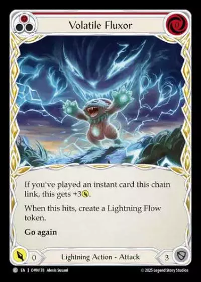 Volatile Fluxor OMN178 - Omens of the Third Age - Flesh and blood card
