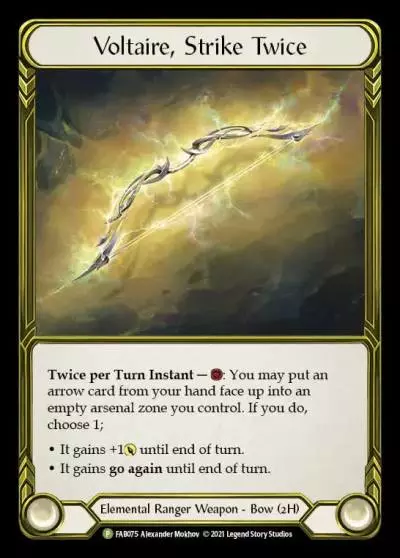Voltaire, Strike Twice FAB075-GF - ProQuest - Season 1 and 2 - Flesh and blood card