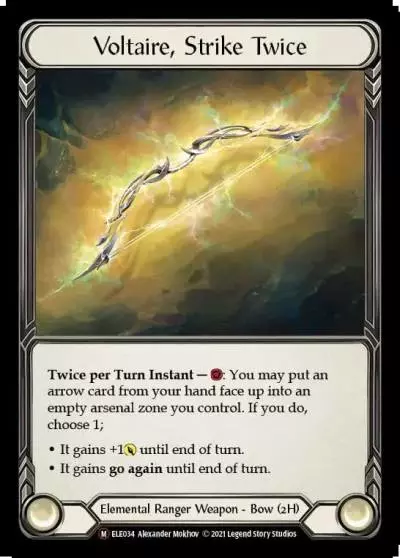 Voltaire, Strike Twice U-ELE034-RF - Tales of Aria - Unlimited - Flesh and blood card