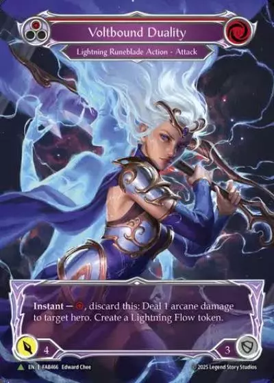 Voltbound Duality FAB466-MV - World Premiere - Omens of the Third Age - Flesh and blood card