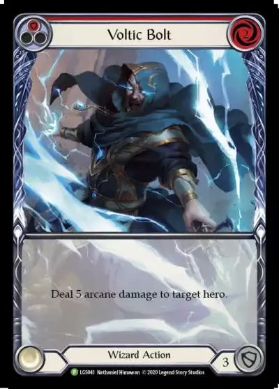 Voltic Bolt RED LGS041-RF - Armory - Season 3 - Flesh and blood card