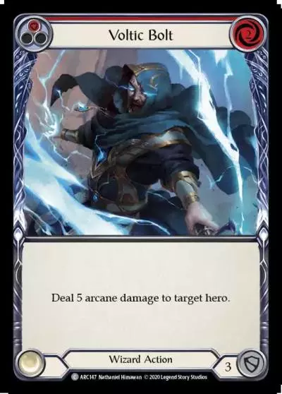 Voltic Bolt RED U-ARC147-RF - Arcane Rising - Unlimited - Flesh and blood card