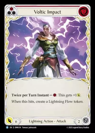 Voltic Impact OMN154 - Omens of the Third Age - Flesh and blood card