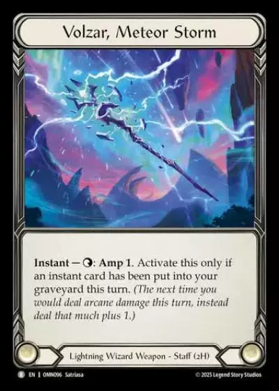 Volzar, Meteor Storm OMN096 - Omens of the Third Age - Flesh and blood card