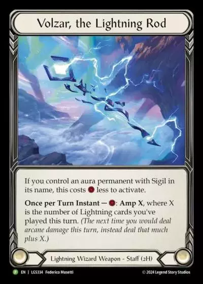 Volzar, the Lightning Rod LGS334-RF - Gift with Purchase - Rosetta Archive Pack [JA] - Flesh and blood card