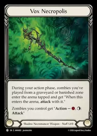 Vox Necropolis AMA002-RF - Armory Deck - Malice, Domina of the Dead - Flesh and blood card