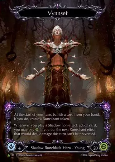 Vynnset JDG085-MV - Judge Pack - Usurp the Shadow Throne - Flesh and blood card
