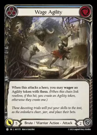 Wage Agility BLUE HVY171 - Heavy Hitters - Flesh and blood card