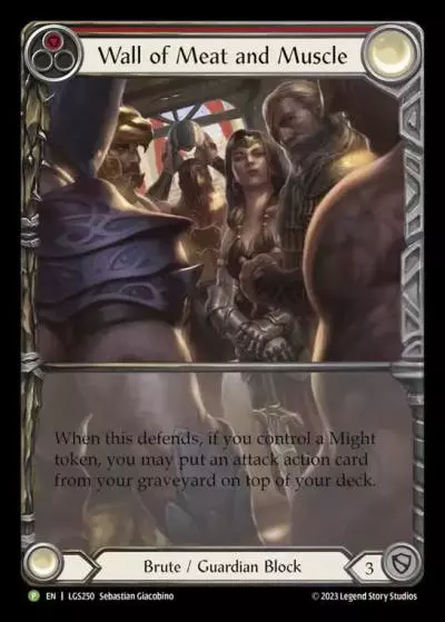 Wall of Meat and Muscle RED LGS250-RF - Armory - Season 12 - Flesh and blood card