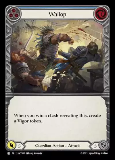 Wallop BLUE HVY082 - Heavy Hitters - Flesh and blood card