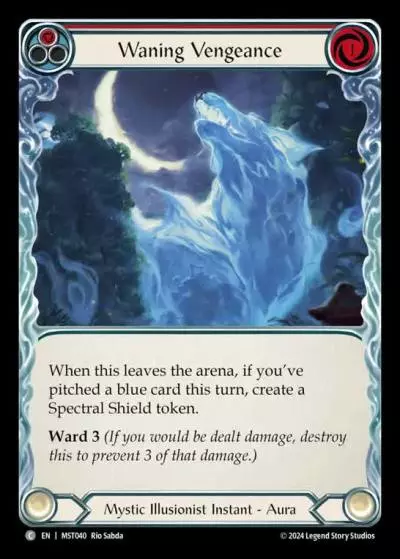 Waning Vengeance RED MST040 - Part the Mistveil - Flesh and blood card
