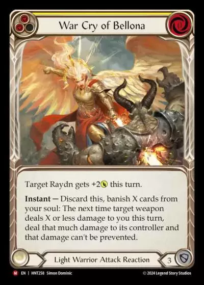 War Cry of Bellona YELLOW HNT258 - The Hunted - Flesh and blood card