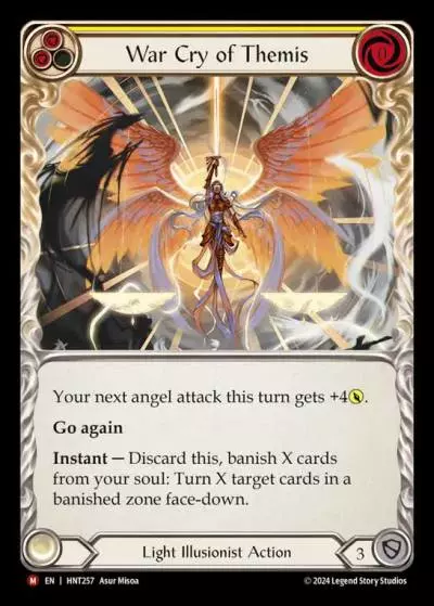 War Cry of Themis YELLOW HNT257 - The Hunted - Flesh and blood card