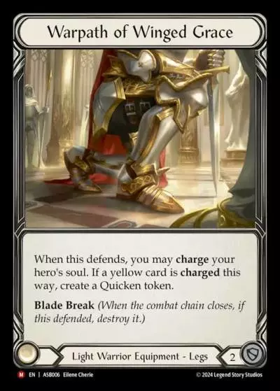 Warpath of Winged Grace ASB006-RF - Armory Deck - Ser Boltyn, Breaker of Dawn - Flesh and blood card