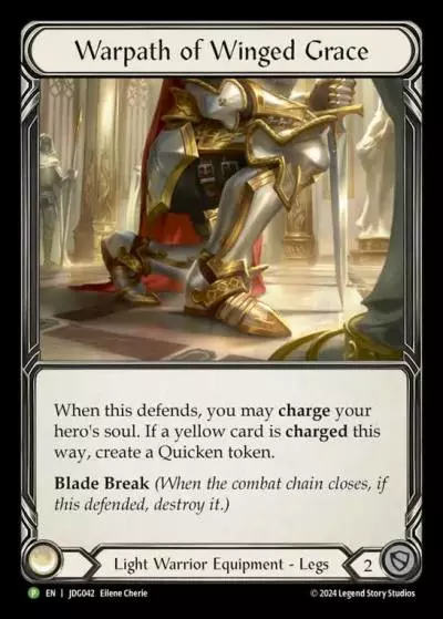 Warpath of Winged Grace JDG042-CF - Judge Pack 6 - Flesh and blood card