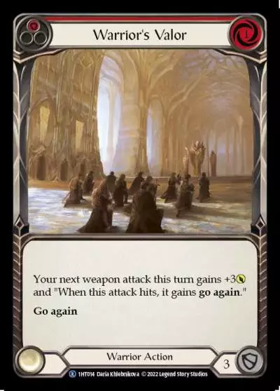 Warrior's Valor RED 1HT014 - Dorinthea - Blitz Deck - Flesh and blood card