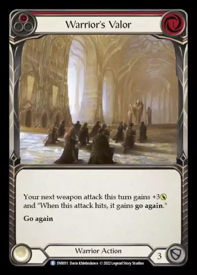 Warrior's Valor RED DVR011 - Classic Battles: Rhinar vs Dorinthea - Flesh and blood card