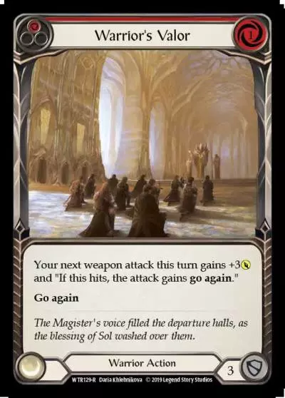 Warrior's Valor RED WTR129 - Welcome to Rathe - Flesh and blood card