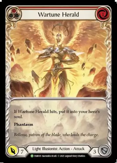 Wartune Herald RED FAB035-RF - Judge Support - 2022 - Flesh and blood card