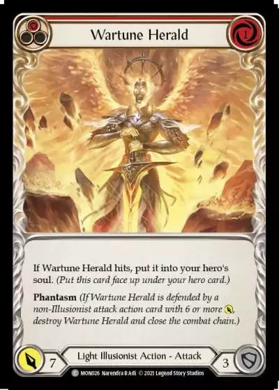 Wartune Herald RED MON026 - Monarch - Flesh and blood card