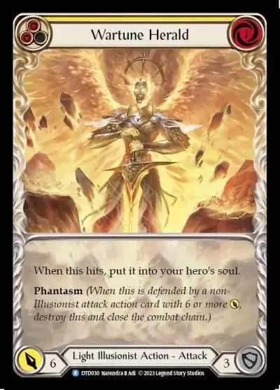 Wartune Herald YELLOW DTD030 - Dusk till Dawn - Flesh and blood card