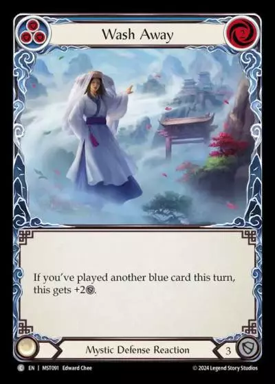 Wash Away BLUE MST091 - Part the Mistveil - Flesh and blood card