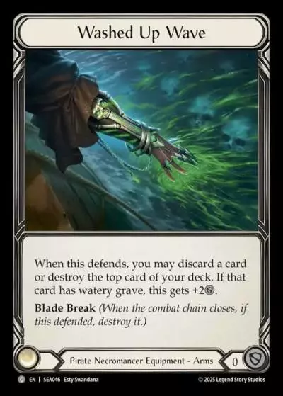 Washed Up Wave SEA046-TP - High Seas - Treasure Pack - Flesh and blood card