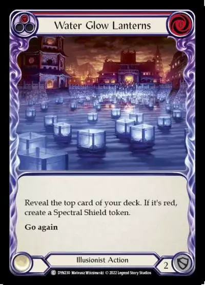 Water Glow Lanterns RED DYN230 - Dynasty - Flesh and blood card