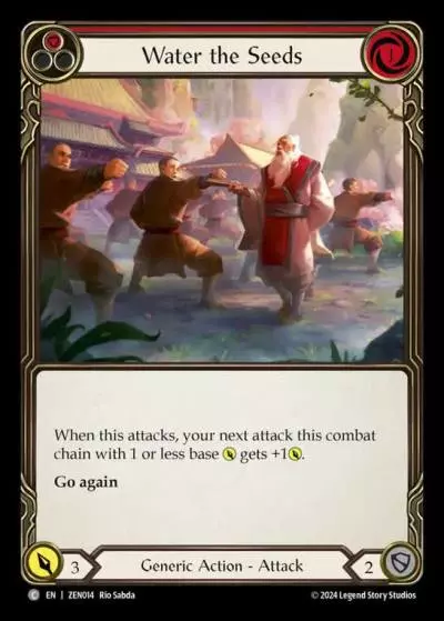 Water the Seeds RED ZEN014 - Zen - Blitz Deck - Flesh and blood card