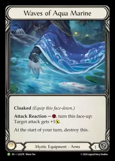 Waves of Aqua Marine LGS276-RF - Pre-release - Part the Mistveil - Flesh and blood card