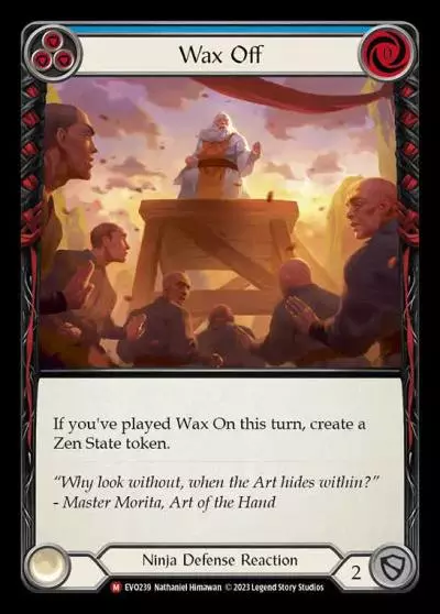 Wax Off BLUE EVO239 - Bright Lights - Flesh and blood card
