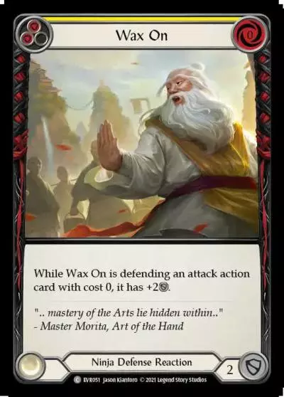 Wax On YELLOW EVR051 - Everfest - Flesh and blood card
