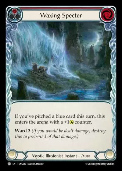 Waxing Specter RED ENG010 - Enigma - Blitz Deck - Flesh and blood card