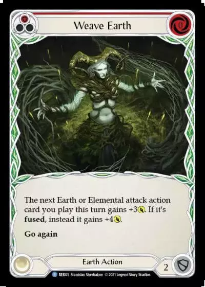 Weave Earth RED BRI021 - Briar - Blitz Deck - Flesh and blood card