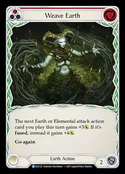 Weave Earth RED ELE122 - Tales of Aria - Flesh and blood card