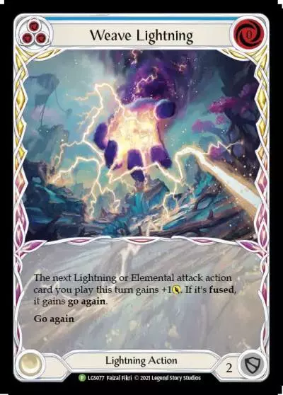 Weave Lightning BLUE LGS077-RF - Armory - Season 5 - Flesh and blood card