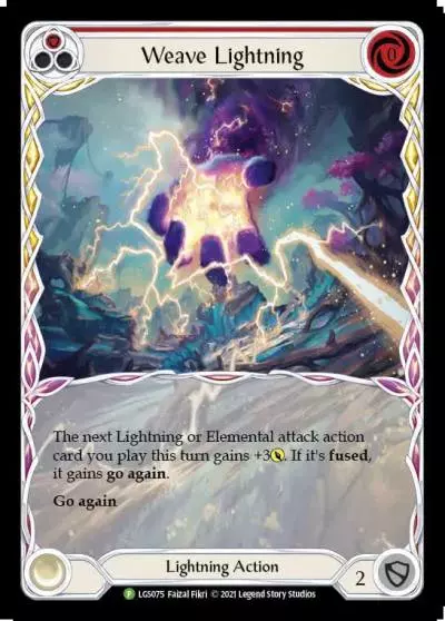Weave Lightning RED LGS075-RF - Armory - Season 5 - Flesh and blood card