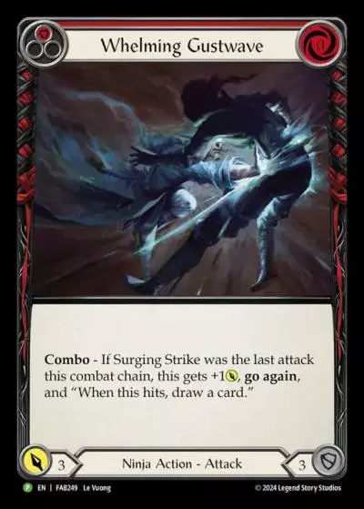 Whelming Gustwave RED FAB249-RF - Marketing - Team Covenant Part the Mistveil - Flesh and blood card