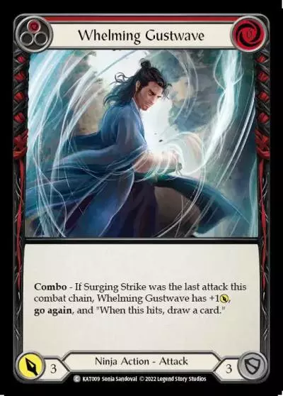 Whelming Gustwave RED KAT009 - Katsu - Blitz Deck - Flesh and blood card