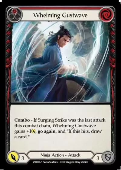 Whelming Gustwave RED KSU016 - Katsu, the Wanderer - Hero Deck - Flesh and blood card