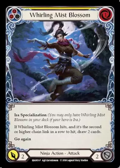 Whirling Mist Blossom YELLOW IRA003 - Ira Welcome Deck (2018) - Flesh and blood card