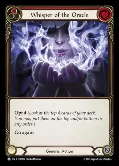 Whisper of the Oracle SBZ019 - Silver Age Chapter 3 - Blaze, Firemind - Flesh and blood card