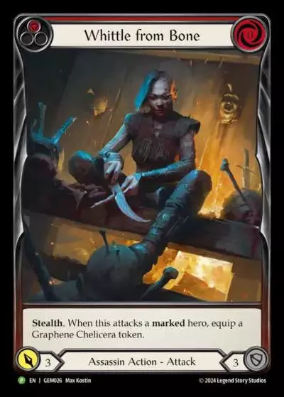 Whittle from Bone RED GEM026 - GEM - Pack 1 - Flesh and blood card
