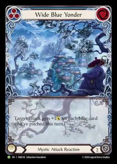 Wide Blue Yonder BLUE FAB239-RF - Marketing - Dragon Shield Nuu - Flesh and blood card