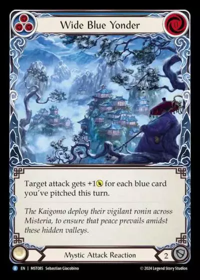 Wide Blue Yonder BLUE MST085 - Part the Mistveil - Flesh and blood card