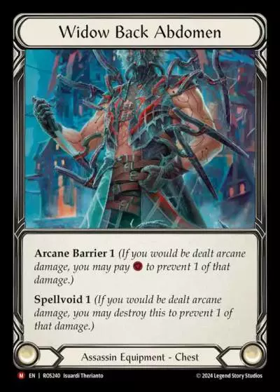 Widow Back Abdomen ROS240 - Rosetta - Flesh and blood card